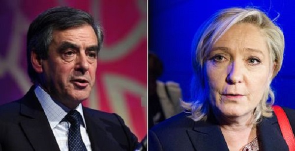 Ле Пен и Фийон одержат победу в первом туре выборов - опрос